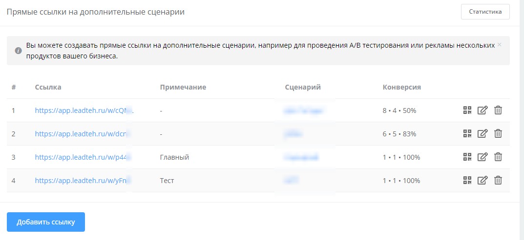Диплинки в боте